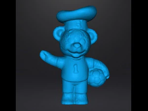 BIMBO CHEF BEAR SOCCER PLAYER VINTAGE FIGURE MODEL TOY GASHAPON 80s 3D Print Model