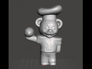 BIMBO CHEF BEAR FOOTBALL PLAYER VINTAGE FIGURE MODEL TOY GASHAPON 80s 3D प्रिंट मॉडल