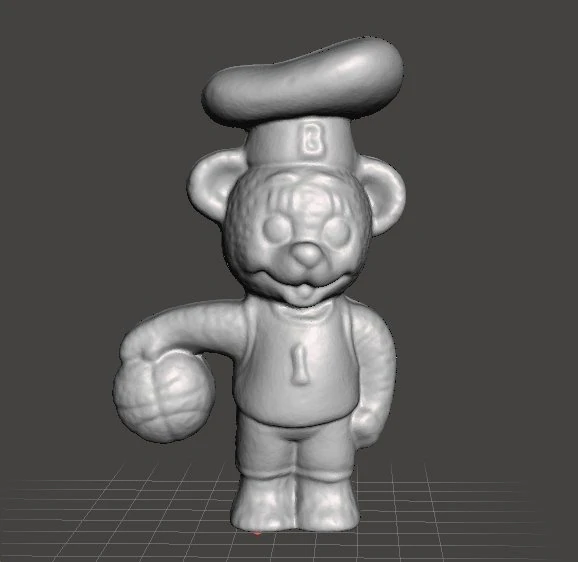 BIMBO CHEF BEAR BASEBALL PLAYER VINTAGE FIGURE MODEL TOY GASHAPON 80s 3D Print Model .c4d .max .obj .3ds .fbx .stl .blend 