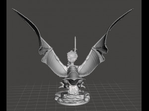 TARNA LAST FLIGHT FEMALE WARRIOR ON MOUNT MINIATURE MODEL FOR GAMES RPG DND Model Cetak 3D