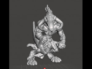 WOLF WARRIOR WULFEN GUARDIAN MINIATURE MODEL FANTASY GAMES DND RPG 3Dプリントモデル