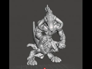ВОЛК ВОИН WULFEN GUARDIAN МИНИАТЮРНАЯ МОДЕЛЬ ФЭНТЕЗИ ИГРЫ DND RPG 3D Принт Модель