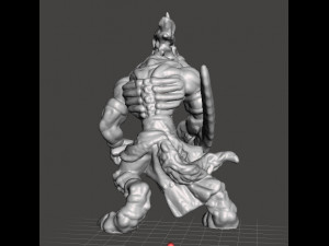 WOLF WARRIOR WULFEN GUARDIAN MINIATURE MODEL FANTASY GAMES DND RPG Modelo de impresión 3D