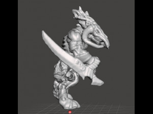 WOLF WARRIOR WULFEN GUARDIAN MINIATURE MODEL FANTASY GAMES DND RPG Modelo de impresión 3D