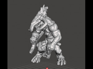 WOLF WARRIOR WULFEN GUARDIAN MINIATURE MODEL FANTASY GAMES DND RPG Modelo de impresión 3D