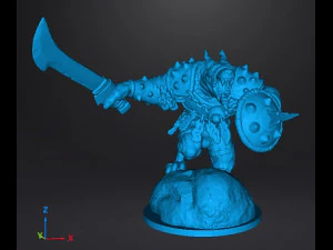 WOLF WARRIOR WULFEN MARAUDER MINIATURE MODEL FANTASY GAMES DND RPG 3D Print Model
