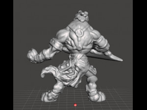 WOLF WARRIOR WULFEN EXECUTIONER MINIATURE MODEL FANTASY GAMES DND RPG Model Cetak 3D