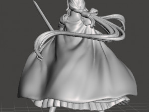 ANIME KNIGHT GIRL HEROINE MINIATURE MODEL FOR FANTASY GAMES DnD RPG 3D Принт Модель