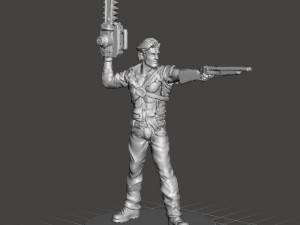 ASH WILLIAMS SURVIVOR MINIATURE MODEL FOR FANTASY GAMES DnD RPG 3D Print Model