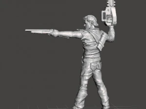 ASH WILLIAMS SURVIVOR MINIATURE MODEL FOR FANTASY GAMES DnD RPG 3D Print Model