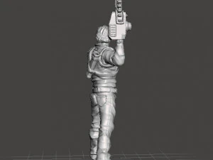ASH WILLIAMS SURVIVOR MINIATURE MODEL FOR FANTASY GAMES DnD RPG 3D Print Model
