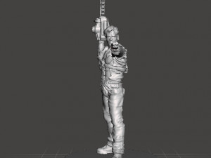 ASH WILLIAMS SURVIVOR MINIATURE MODEL FOR FANTASY GAMES DnD RPG 3D Baskı Modeli