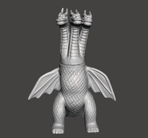 KING GHIDORAH 70S VINTAGE TOY FIGURE MODEL KAIJU MONSTER Modello di stampa 3D .c4d .max .obj .3ds .fbx .stl .blend 