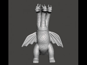 KING GHIDORAH 70S VINTAGE TOY FIGURE MODEL KAIJU MONSTER 3D Print Model