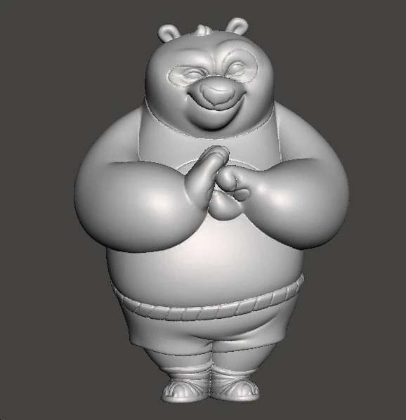 KUNG FU PANDA PO VINTAGE FIGURE MODEL TOY FOR KIDS PRINTABLE 3D Print Model .c4d .max .obj .3ds .fbx .stl .blend 