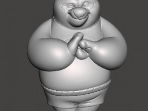 KUNG FU PANDA PO VINTAGE FIGURE MODEL TOY FOR KIDS PRINTABLE 3D Print Model