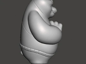 KUNG FU PANDA PO VINTAGE FIGURE MODEL TOY FOR KIDS PRINTABLE 3D Print Model