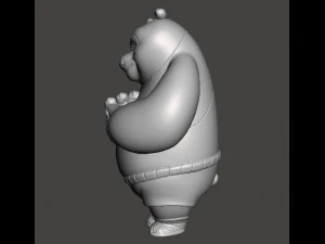 KUNG FU PANDA PO VINTAGE FIGURE MODEL TOY FOR KIDS PRINTABLE 3D Print Model