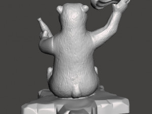 COCA COLA COKE POLAR BEAR WITH STAR PROMOTIONAL FIGURE MODEL ANIMAL NEW YEAR 90s Modelo de Impressão 3D