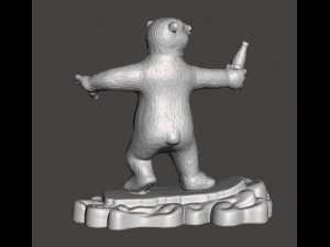 COCA COLA COKE YOUNG POLAR BEAR PROMOTIONAL FIGURE MODEL ANIMAL CHRISTMAS 90s 3Dプリントモデル