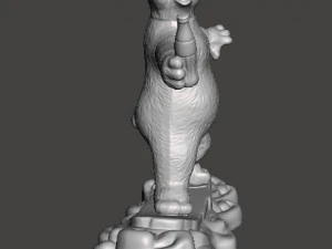 COCA COLA COKE JUNGER EISB&Auml;R WERBEFIGUR MODELL TIER WEIHNACHTEN 90er Jahre 3D Druckmodell