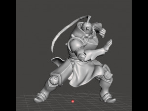 FULLMETAL ALCHEMIST ALPHONSE ELRIC MINIATURE MODEL FOR GAMES DnD RPG Modelo de Impressão 3D