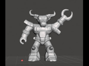 Roaming Buffalo Battlebeasts 1987 pvc figure miniature plastic toy 3Dプリントモデル