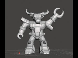 Roaming Buffalo Battlebeasts 1987 pvc figure miniature plastic toy 3D Print Model
