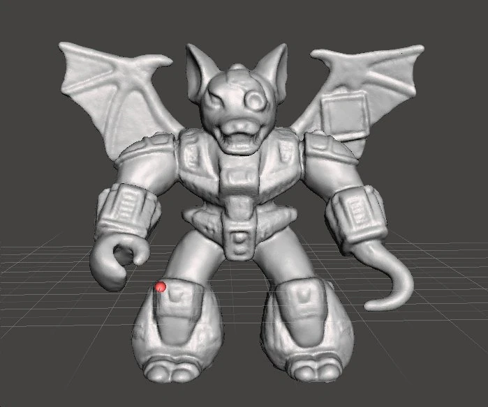 Battlebeasts Bat 1987 pvc figure miniature plastic toy 3D Print Model .c4d .max .obj .3ds .fbx .stl .blend 