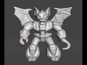 Мініатюрна пластикова іграшка з ПВХ Battlebeasts Bat 1987 3D Принт Модель