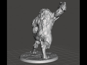 WEREWOLF ALPHA MINIATURE MODEL FOR FANTASY GAMES DnD AND RPG 3D Print Model