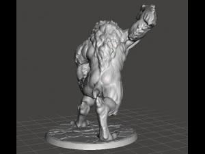 WEREWOLF ALPHA MINIATURE MODEL FOR FANTASY GAMES DnD AND RPG 3D Print Model