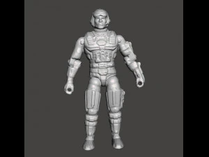 CAPTAIN POWER MAJOR HAWK MASTERSON 1986 ІГРАШКА 4 ДЮЙМИ 3D Принт Модель