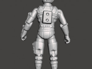 CAPTAIN POWER MAJOR HAWK MASTERSON 1986 TOY 4 INCH FIGURE 3D Baskı Modeli