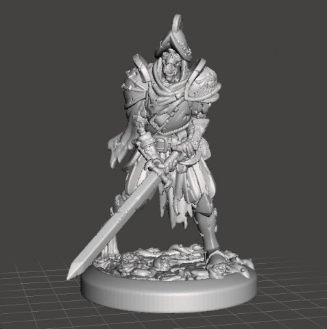 SPANISH UNDEAD CONQUISTADOR MINIATURE MODEL FOR GAMES DND RPG 3D-Druckmodell .c4d .max .obj .3ds .fbx .stl .blend 