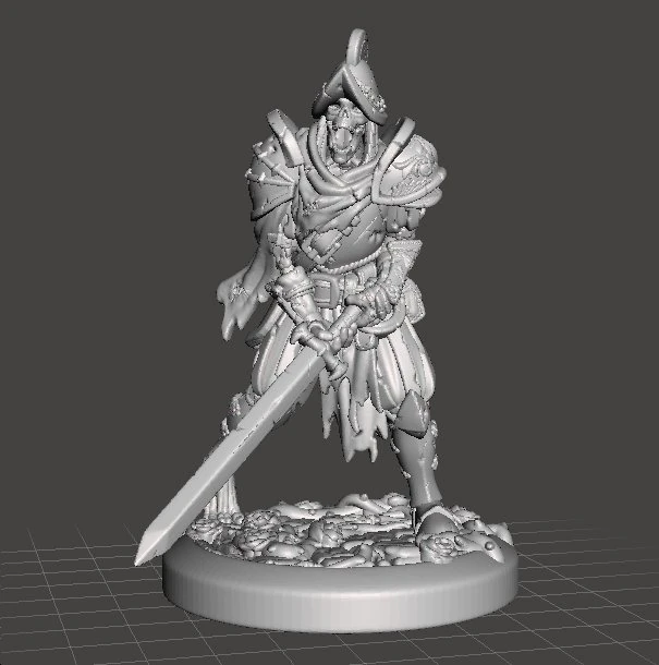 SPANISH UNDEAD CONQUISTADOR MINIATURE MODEL FOR GAMES DND RPG 3D Print Model .c4d .max .obj .3ds .fbx .stl .blend 