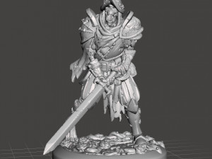SPANISH UNDEAD CONQUISTADOR MINIATURE MODEL FOR GAMES DND RPG 3D Print Model