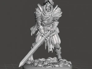 MODELO EM MINIATURA ESPANHOL UNDEAD CONQUISTADOR PARA JOGOS DND RPG Modelo de Impressão 3D
