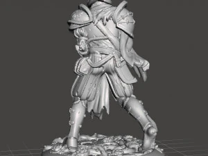 SPANISH UNDEAD CONQUISTADOR MINIATURE MODEL FOR GAMES DND RPG 3D Print Model