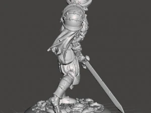 SPANISH UNDEAD CONQUISTADOR MINIATURE MODEL FOR GAMES DND RPG 3D Print Model