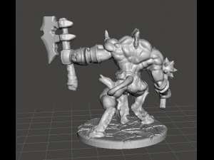 MODELO EM MINIATURA SAVAGE MINOTAUR PARA JOGOS DE FANTASIA DnD RPG Modelo de Impressão 3D