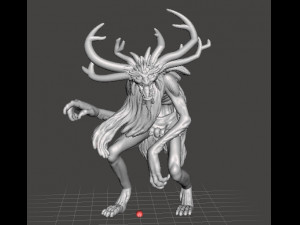 WOODLAND SPIRIT MONSTER ABOMINATION MINIATURE MODEL FOR FANTASY GAMES DND RPG 3D 프린트 모델