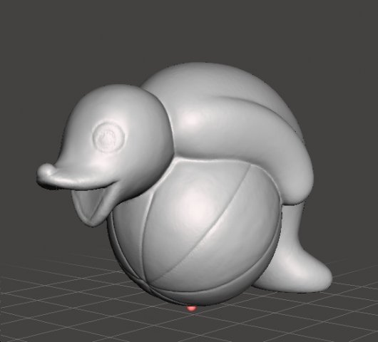 PINGU ROBBY THE SEAL WITH BALL PVC FIGURE MODEL TOY GASHAPON 3D-Druckmodell .c4d .max .obj .3ds .fbx .stl .blend 