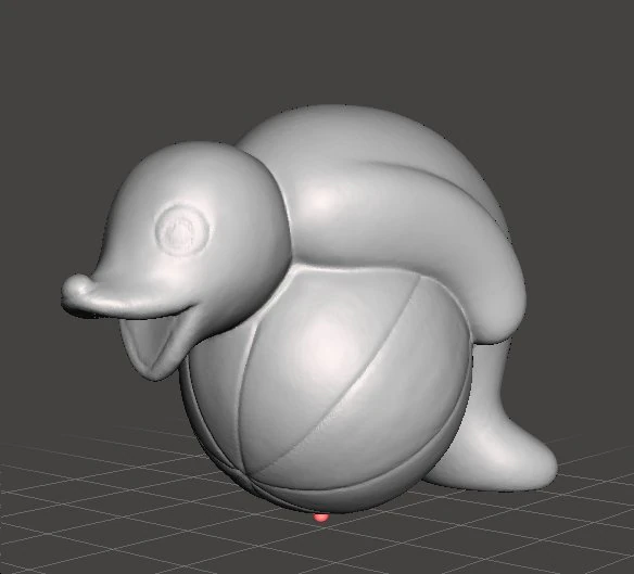 PINGU ROBBY THE SEAL WITH BALL PVC FIGURE MODEL TOY GASHAPON 3D Print Model .c4d .max .obj .3ds .fbx .stl .blend 