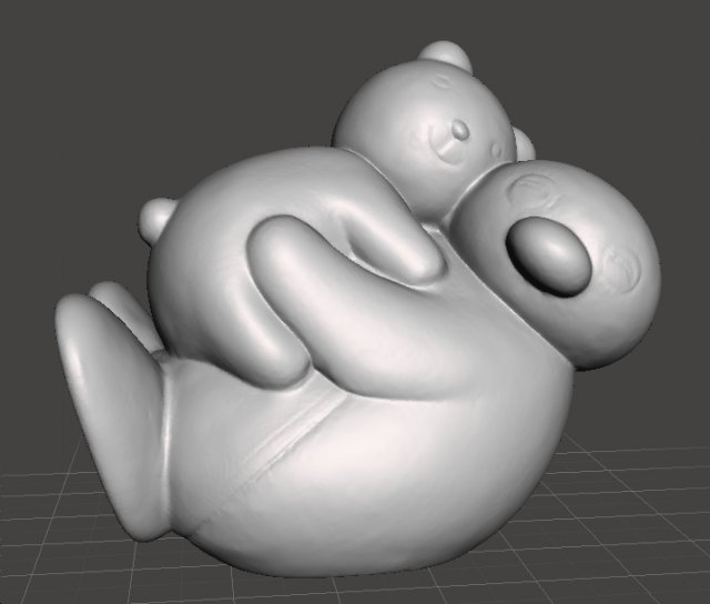PINGU WITH TEDDY BEAR PVC FIGURE MODEL TOY GASHAPON 3D-Druckmodell .c4d .max .obj .3ds .fbx .stl .blend 