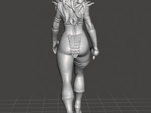 RED SONJA FEMALE BARBARIAN MINIATURE MODEL FOR FANTASY GAMES DND RPG 3Dプリントモデル