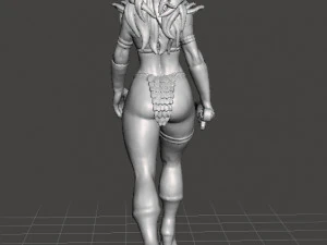 RED SONJA FEMALE BARBARIAN MINIATURE MODEL FOR FANTASY GAMES DND RPG 3D Print Model