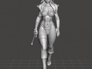 RED SONJA FEMALE BARBARIAN MINIATURE MODEL FOR FANTASY GAMES DND RPG 3Dプリントモデル