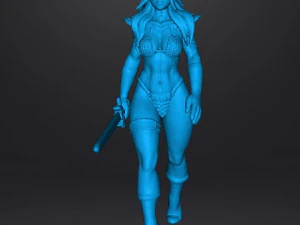 RED SONJA FEMALE BARBARIAN MINIATURE MODEL FOR FANTASY GAMES DND RPG 3D Print Model