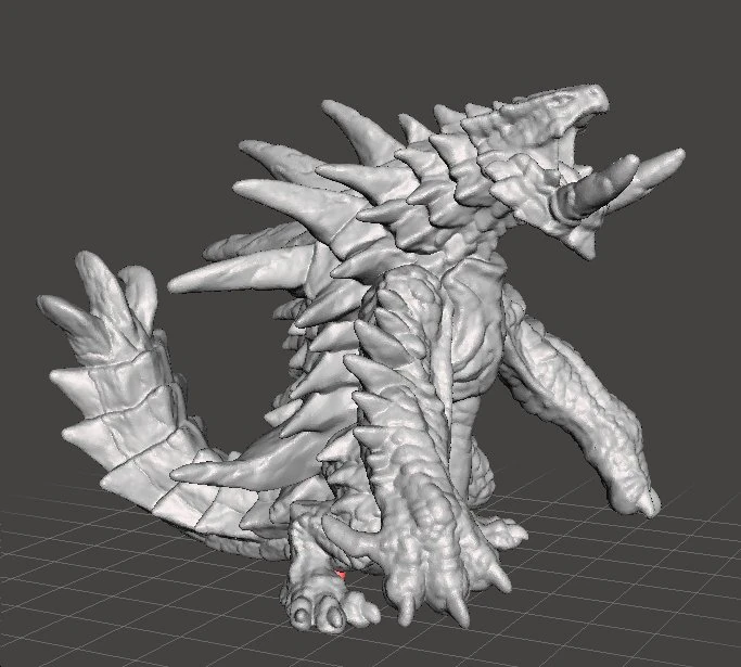 AKANTOR PVC PLASTIC FIGURE TOY MODEL DRAGON MONSTER FANTASY GAMES 3D Print Model .c4d .max .obj .3ds .fbx .stl .blend